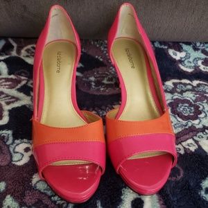 Pink Orange Peak Toes